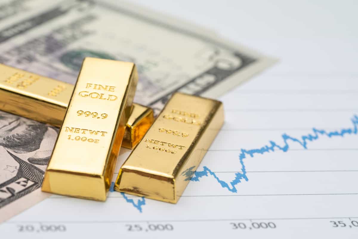 Gold rises as easing oil prices temper inflation worries