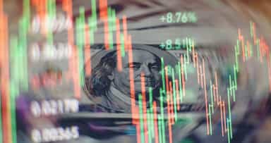 Selloff abates as economy hums, layoffs rise