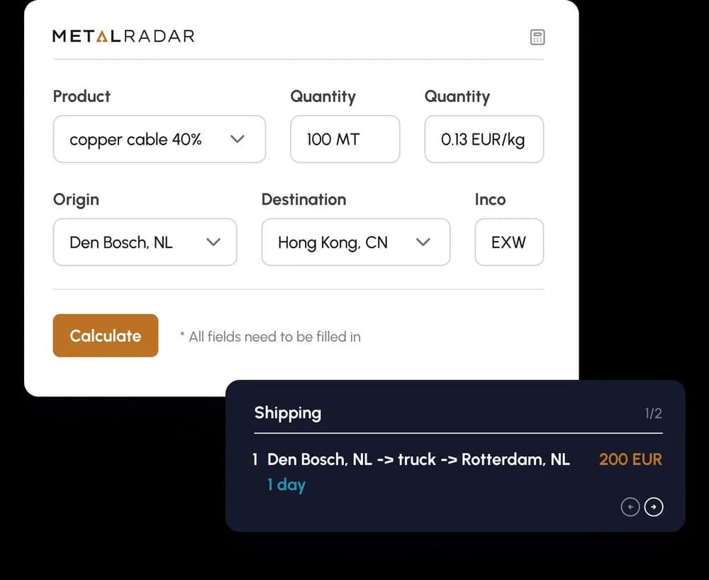Preview of our calculator